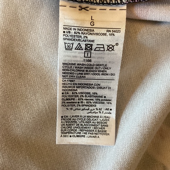 Old Navy Black Floral Dress Long Sleeve - Picture 8 of 8